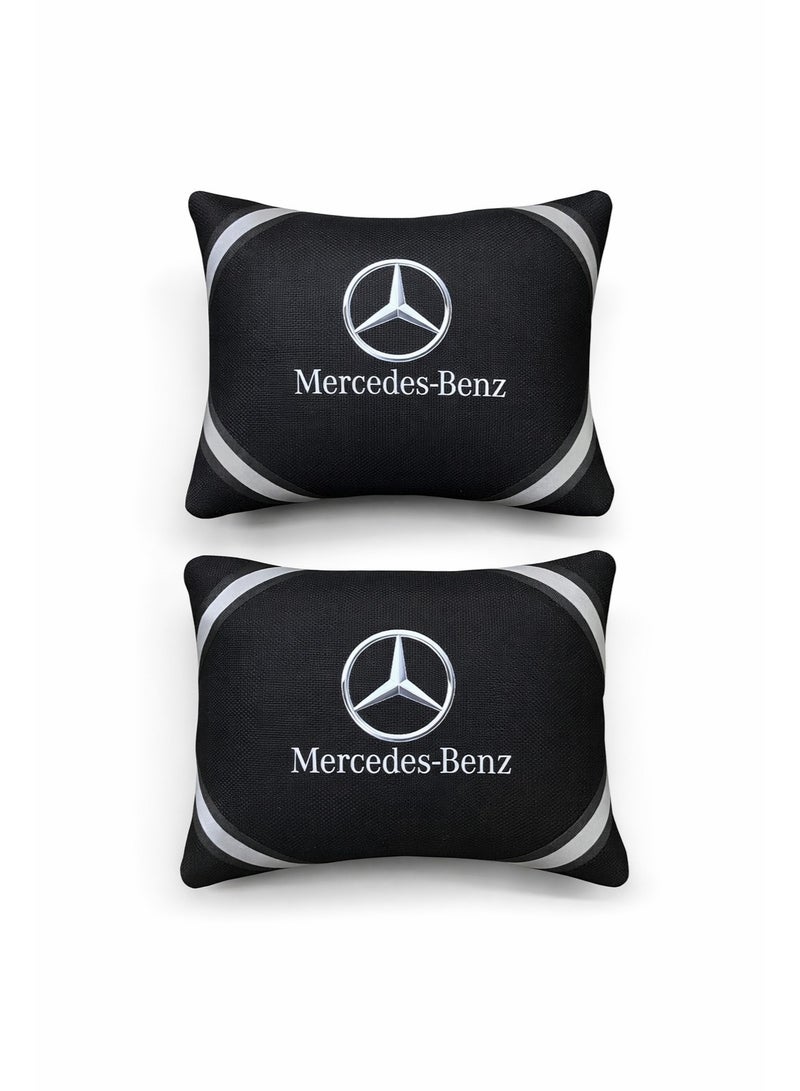 Mercedes-Benz Pair of Car Neck Support Pillows – Compatible with Mercedes-Benz - Image 2